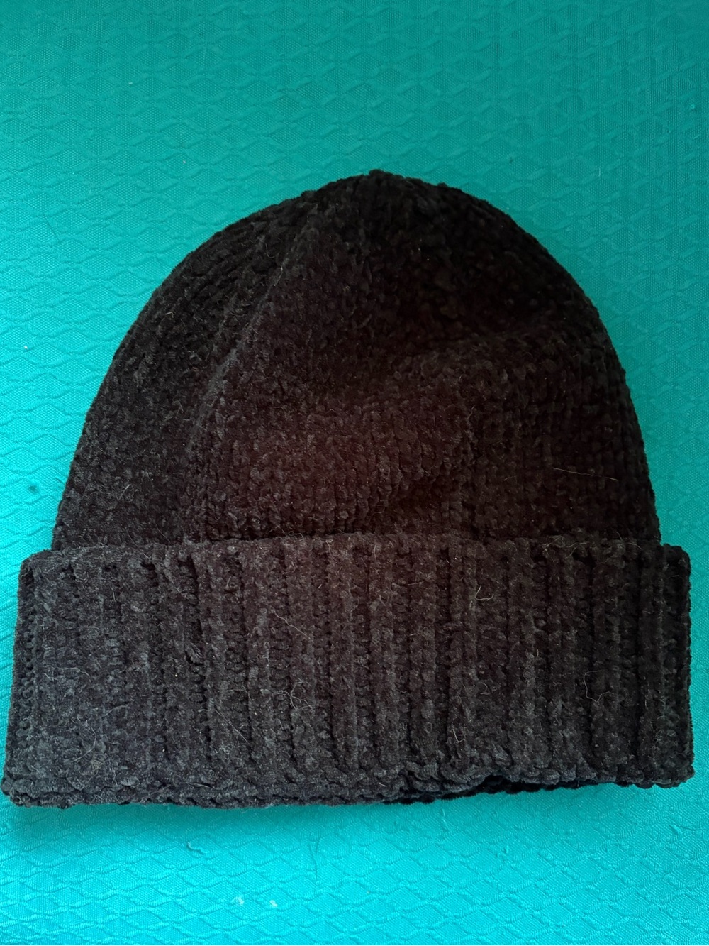 Black Knit Beanie Hat - Men's Winter Cap